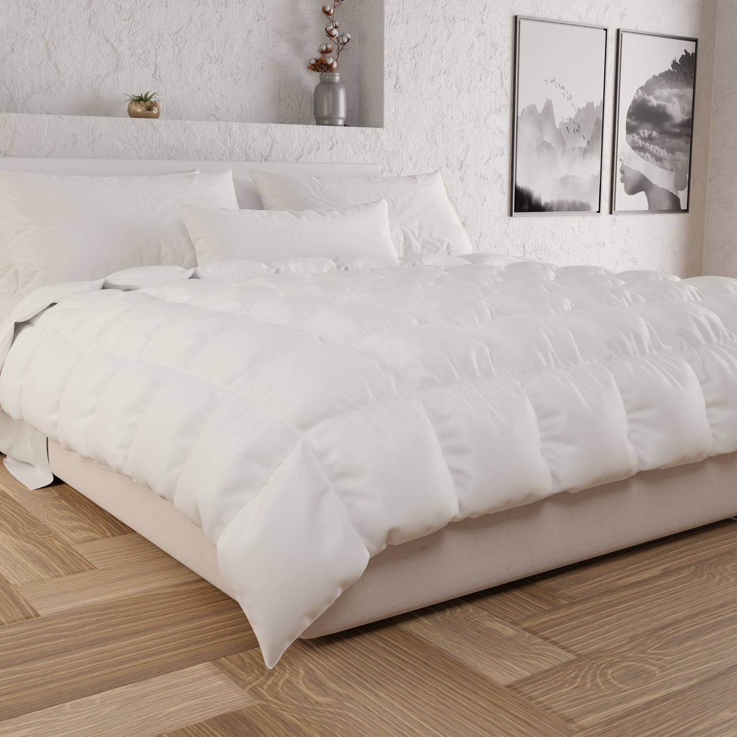 Duvet en microfibre 4 saisons pour housse de couette