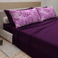 Draps en coton, Parure de lit avec taies d'oreiller en impression numérique Cobra Violet