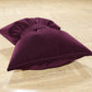 Coussin Décoratif Noeud en Velours 40x50 cm, Coussin de Canapé Prune