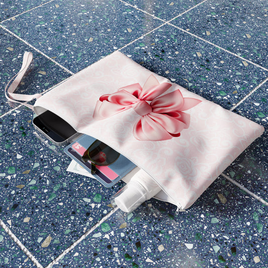 Pochette, Borsello Mare, Borse a Mano, Borsetta Piccola, Fiocco Rosa