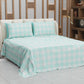 Lenzuolo Copriletto e Federe in Microfibra A Quadretti Tiffany