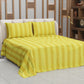 Copriletto Estivo, Coperta Leggera, con Federe Le Righe Giallo Ocra/Giallo