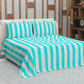 Lenzuolo Copriletto e Federe in Microfibra Righe Tiffany.