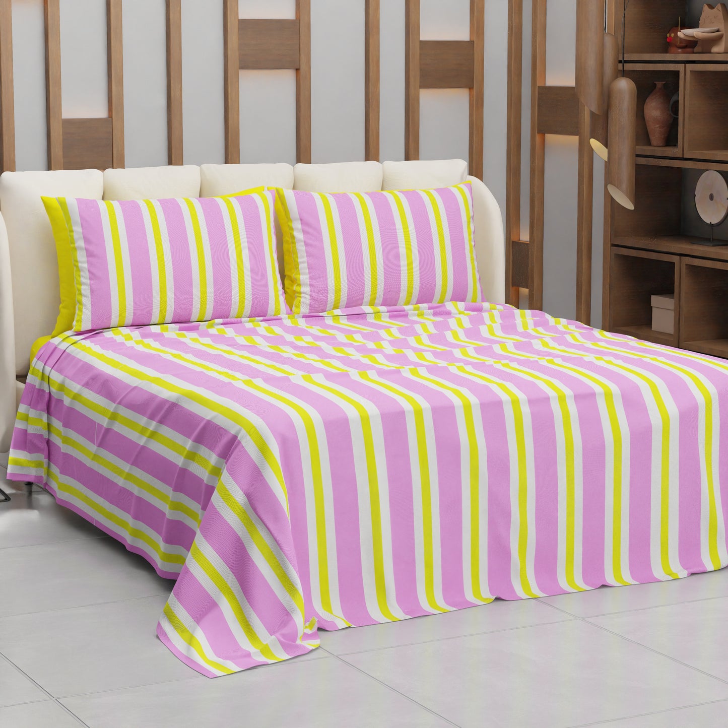 Copriletto Estivo, Coperta Leggera, con Federe Mille Righe 13