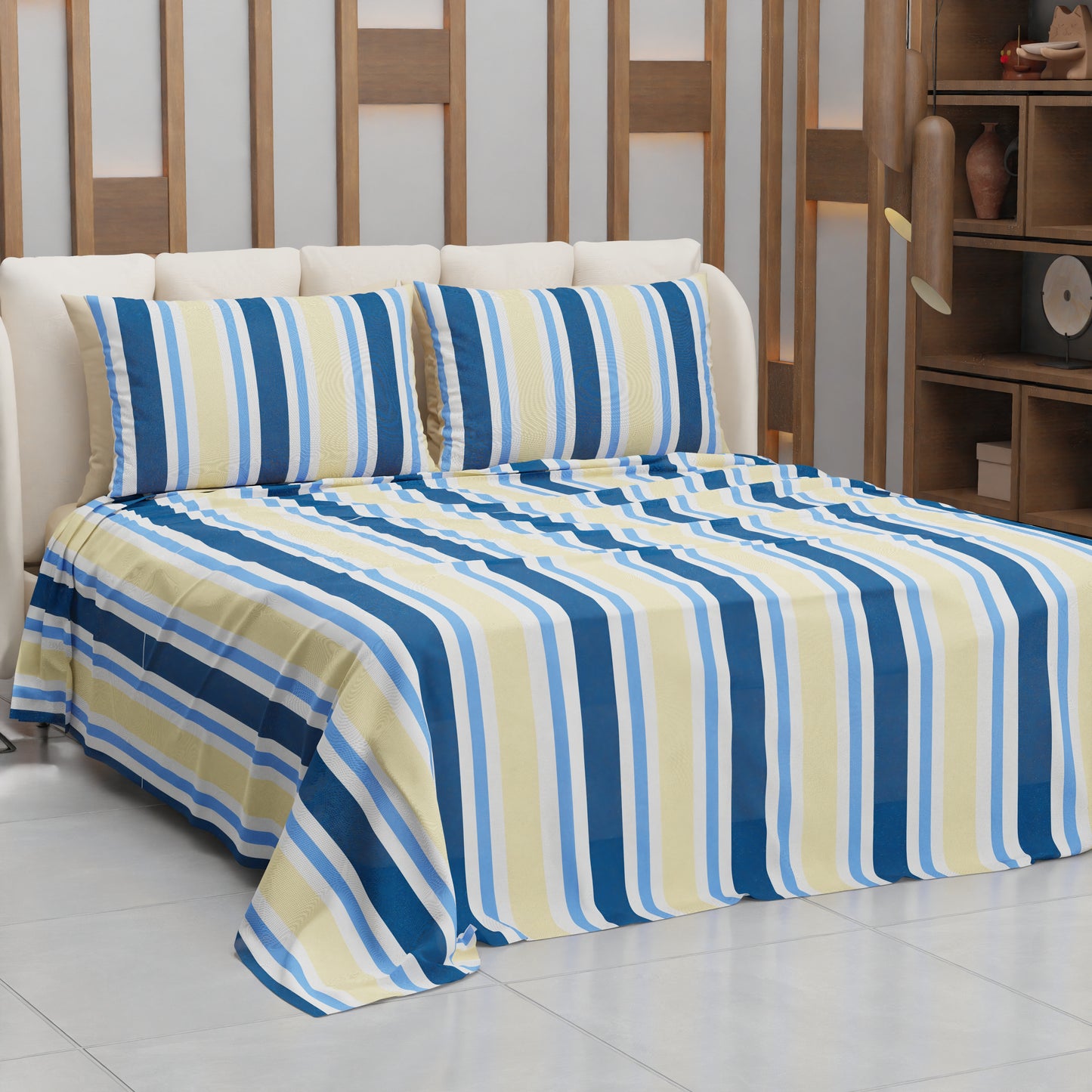 Copriletto Estivo, Coperta Leggera, con Federe Mille Righe 19