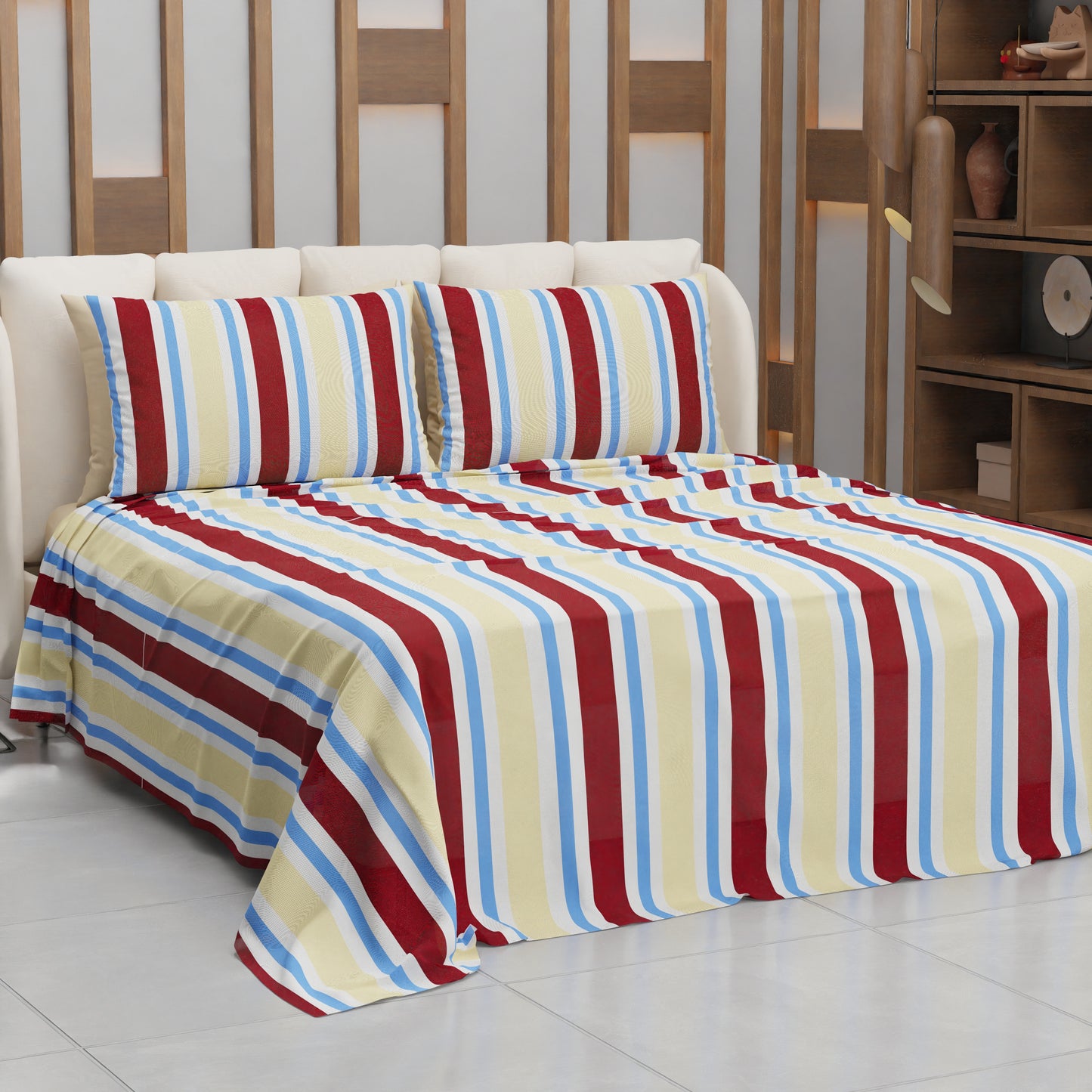 Copriletto Estivo, Coperta Leggera, con Federe Mille Righe 20