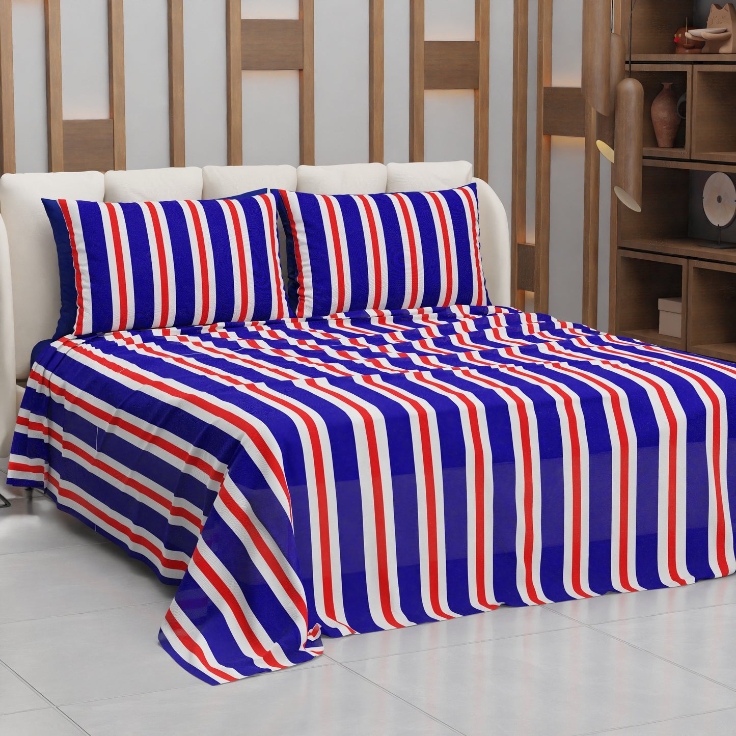 Copriletto Estivo, Coperta Leggera, con Federe Mille Righe 14