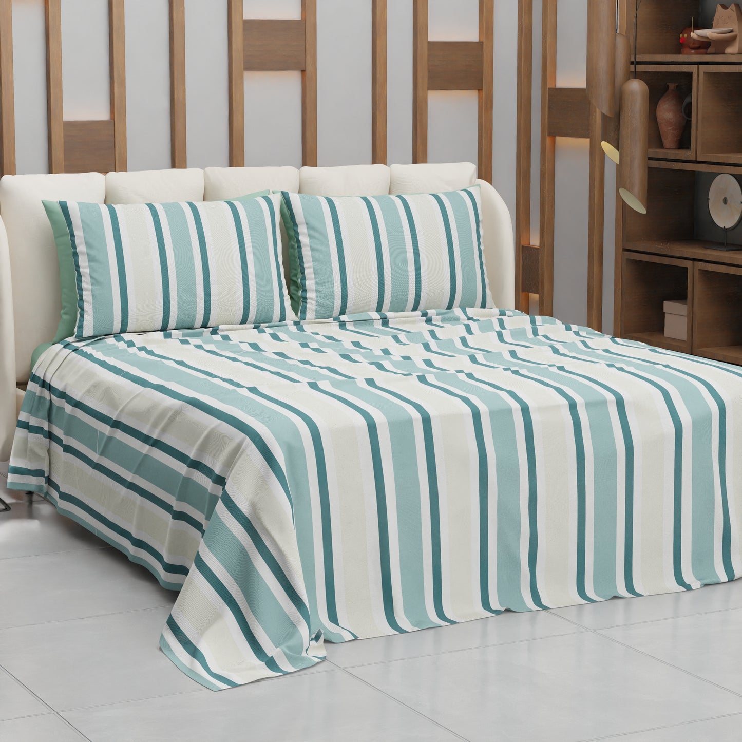 Copriletto Estivo, Coperta Leggera, con Federe Mille Righe 25