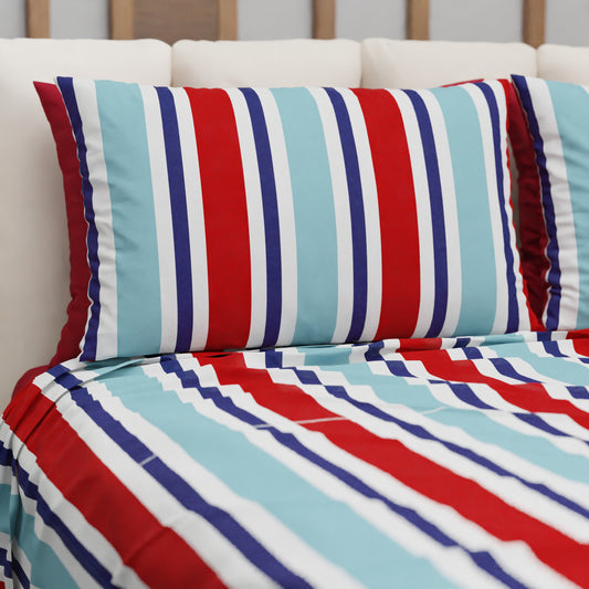 Copriletto Estivo, Coperta Leggera, con Federe Mille Righe 27