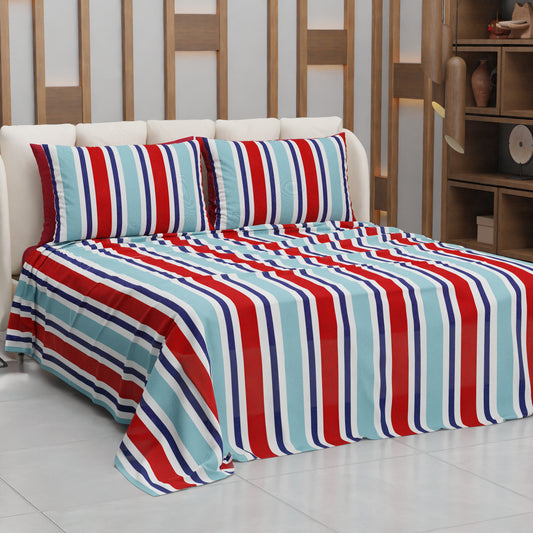 Copriletto Estivo, Coperta Leggera, con Federe Mille Righe 27