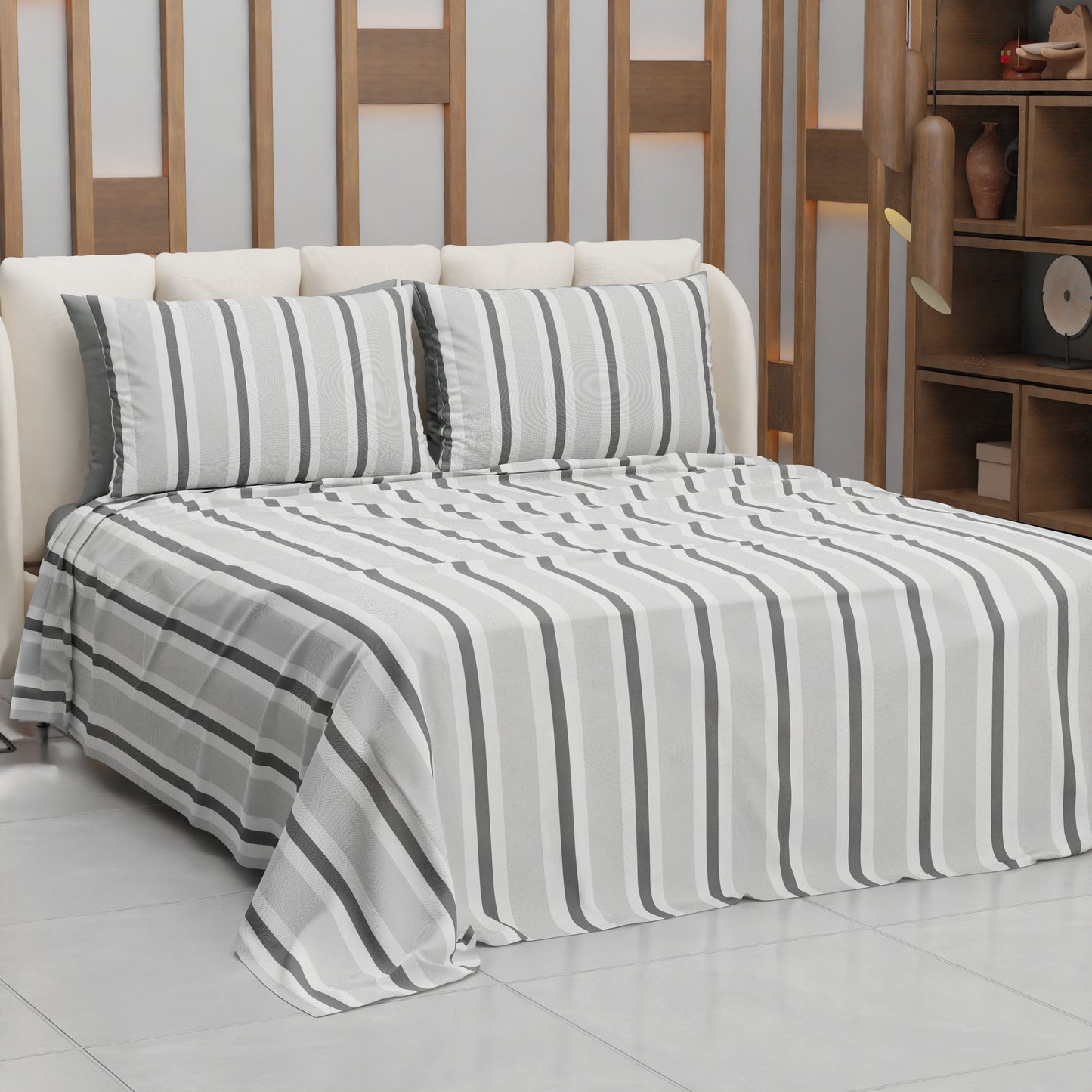 Copriletto Estivo, Coperta Leggera, con Federe Mille Righe 32