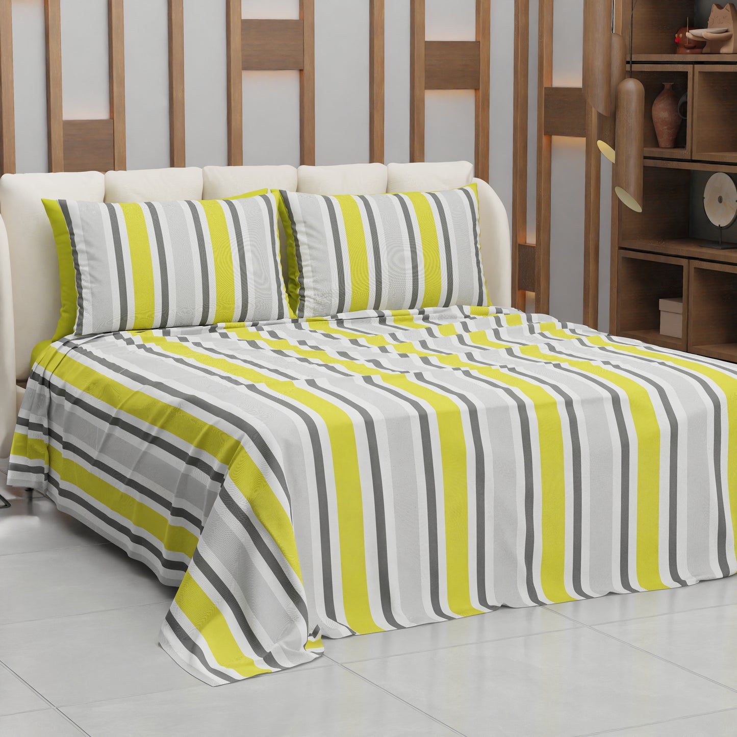 Copriletto Estivo, Coperta Leggera, con Federe Mille Righe 33