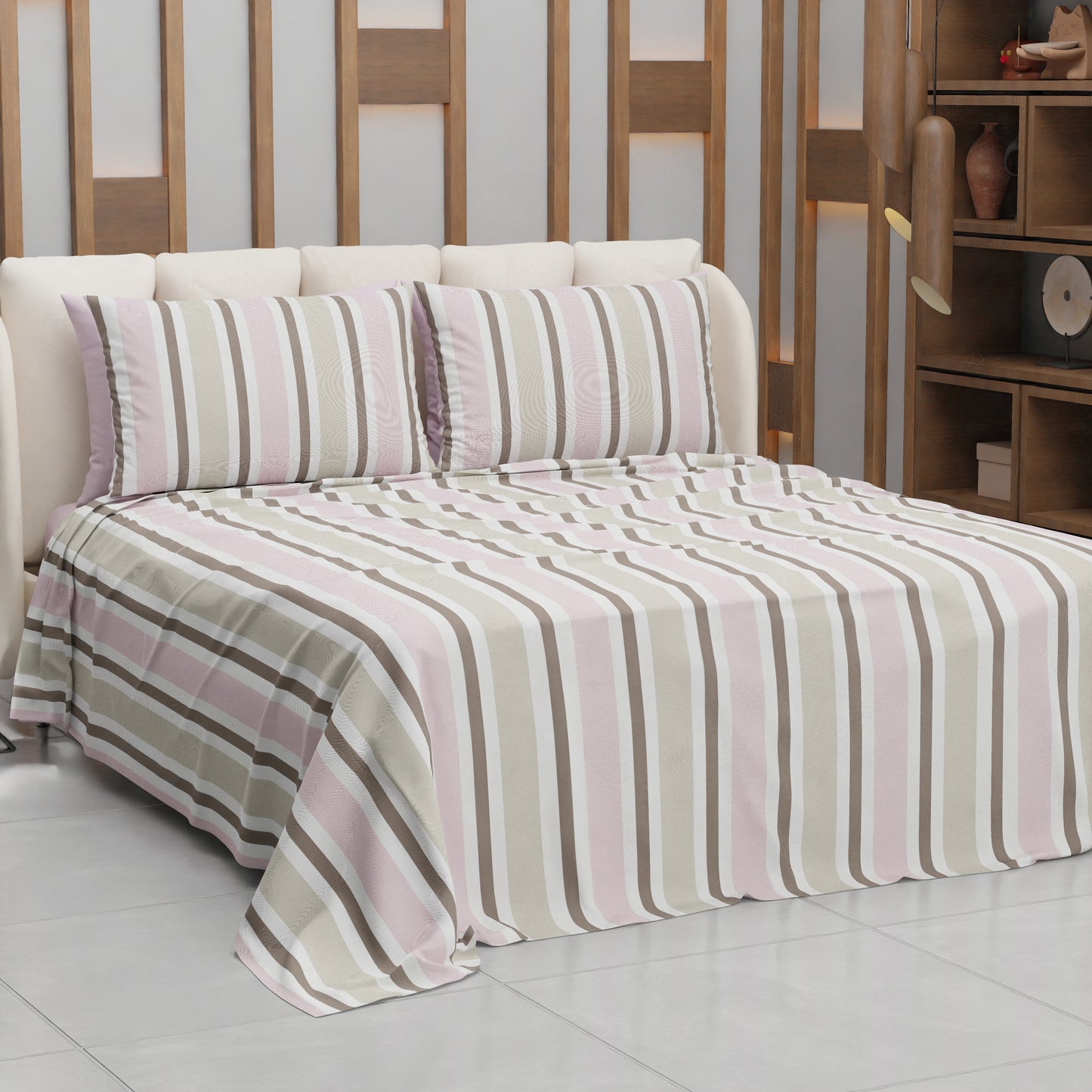 Copriletto Estivo, Coperta Leggera, con Federe Mille Righe 34