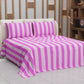 Copriletto Estivo, Coperta Leggera, con Federe Le Righe Fucsia/Rosa