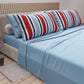 Lenzuola in Cotone, Completo Letto con Federe in Stampa Digitale Mille Righe 27.