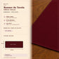 Runner da tavola effetto velluto Bordeaux, 55 × 150 cm — scheda misure e contenuto