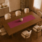 Runner da tavola effetto velluto Fucsia, 55 × 150 cm — vista dall’alto