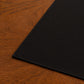 Runner da tavola effetto velluto Nero, 55 × 150 cm — dettaglio tessuto e finiture