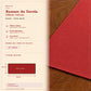 Runner da tavola effetto velluto Rosso, 55 × 150 cm — scheda misure e contenuto