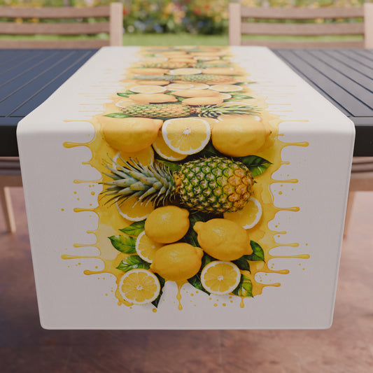 Promo Cucina Fruit Limone e Ananas Tovaglia in Stampa Digitale + Tovaglia Trasparente + Runner in Omaggio.