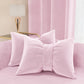 Cuscino Arredo Fiocco Velluto Rosa 40x50 cm Divano Made in Italy | PETTI