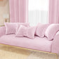 Coussin décoratif Noeud en velours 40x50 cm, coussin de canapé rose