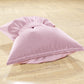 Coussin décoratif Noeud en velours 40x50 cm, coussin de canapé rose