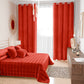 Courtepointe couvre-lit printanière et automnale en velours double face rouge
