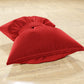Coussin décoratif Noeud en velours 40x50 cm, coussin de canapé rouge