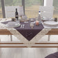 Centrotavola Cucina Elegante Shabby Chic con Pizzo e Fiocchi Malva