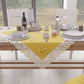 Elegant Shabby Chic Kitchen Centerpiece with Yellow Lace and Bows 