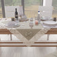 Centrotavola Cucina Elegante Shabby Chic con Pizzo e Fiocchi Beige