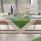 Elegant Shabby Chic Kitchen Centerpiece with Lace and Green Bows 