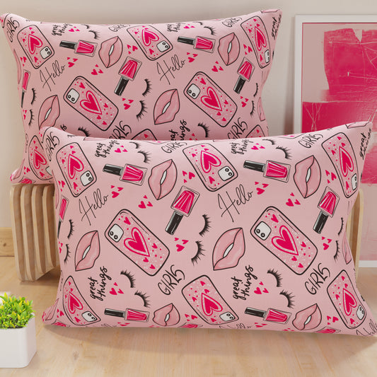 Federe Cuscini in Stampa Digitale, Lipstick Rosa
