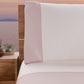 Draps unis en satin de coton avec queue de rat rose
