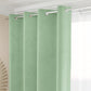 Tenda a Pannello in Velluto per Interni con Anelli, 140x280 cm, Salvia