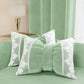 Cuscino Arredo Fiocco in Velluto e Balza con Pizzo Rebrodè 40x50 cm, Cuscino divano Salvia By Sissy