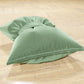 Coussin décoratif Noeud en velours 40x50 cm, coussin de canapé sauge