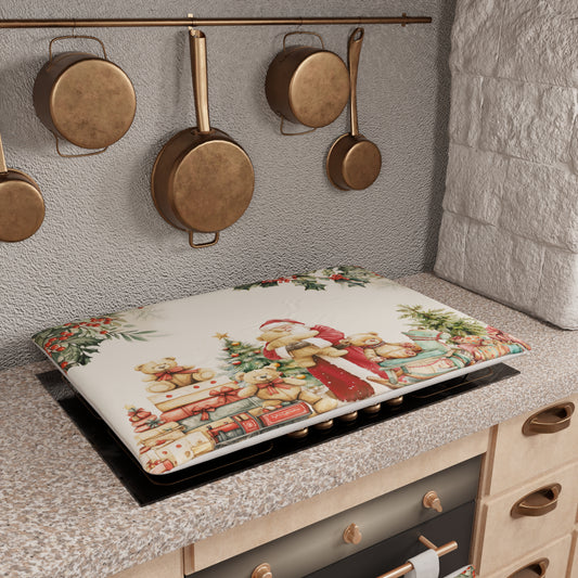Housse de Plaque de Cuisson de Noël pour Cuisine en Impression Digitale Sweet Santa