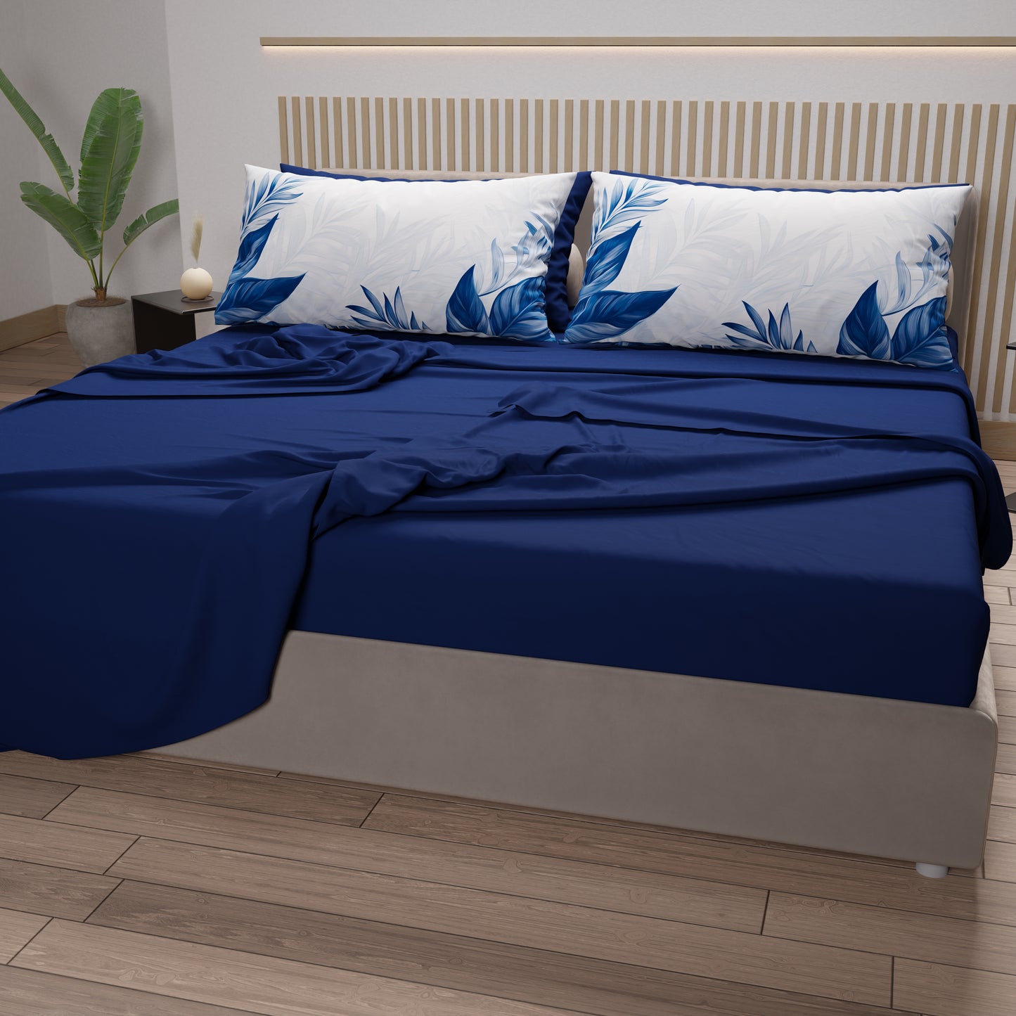 Lenzuola in Cotone, Completo Letto con Federe in Stampa Digitale Sydney