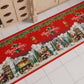 Tapis de Cuisine de Noël Antidérapant Passatoia de Noël Cuisine lavable Santa Village
