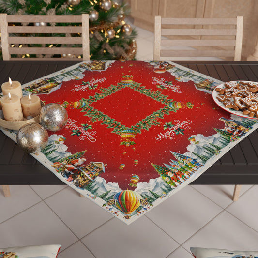 Centrotavola Natalizio per Cucina in Stampa Digitale Santa Village