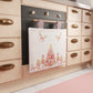 Housse de Four de Noël pour Cuisine en Impression Numérique Casse-Noisette Rose