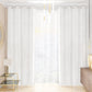 Tenda a Pannello in Velluto per Interni con Anelli, 140x280 cm, Bianco