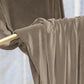 Tenda a Pannello in Velluto per Interni con Anelli, 140x280 cm, Fango
