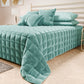 Couvre-lit matelassé printanier et automnal en velours double face Tiffany