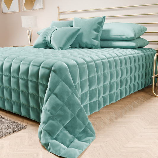 Trapuntino Copriletto Primaverile Autunnale in Velluto Double Face Tiffany