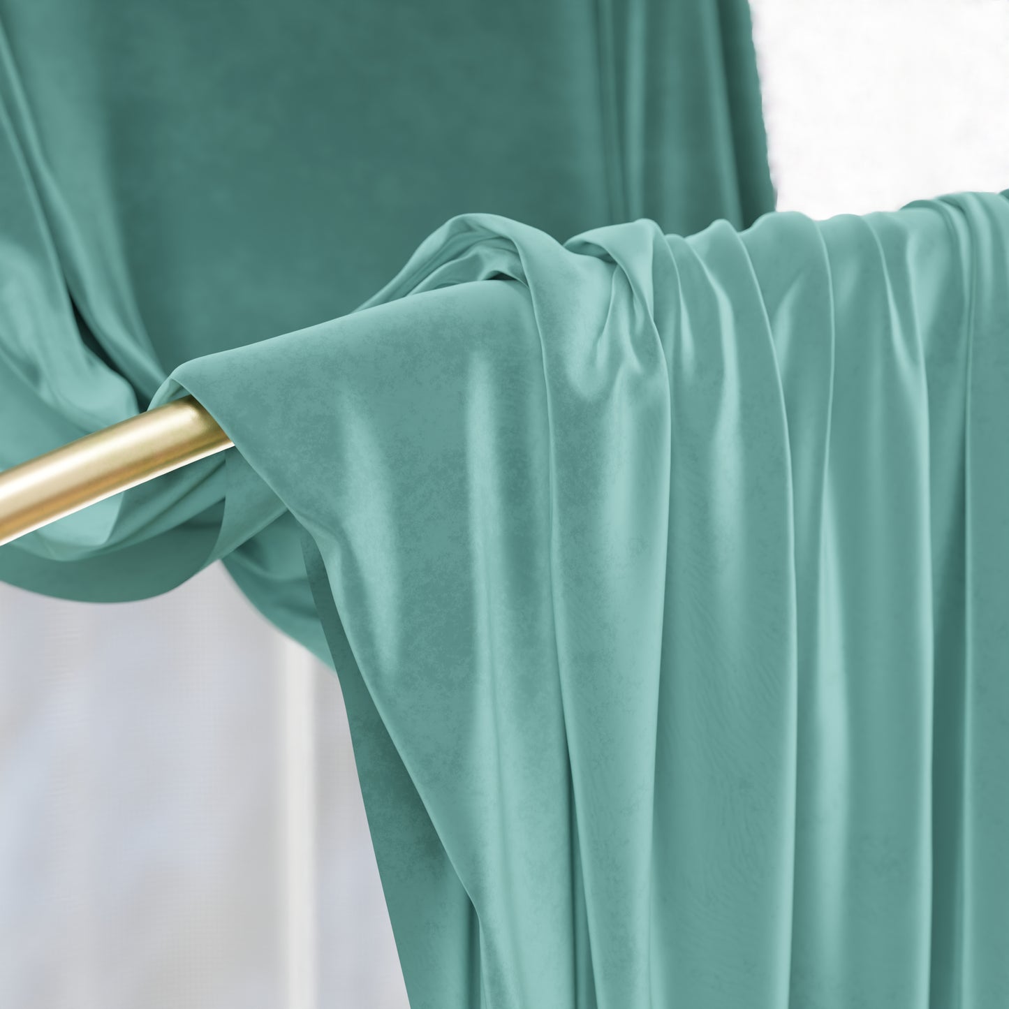 Tenda a Pannello in Velluto per Interni con Anelli, 140x280 cm, Tiffany