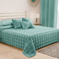 Couvre-lit matelassé printanier et automnal en velours double face Tiffany