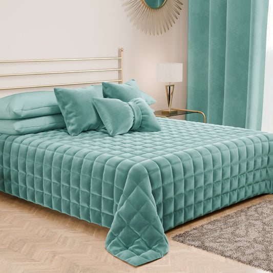 Trapuntino Copriletto Primaverile Autunnale in Velluto Double Face Tiffany